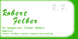 robert felber business card