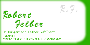 robert felber business card